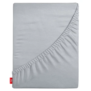 OUTLET Prześcieradło z gumką 80x200 cm, grube, 100% bawełna, szare