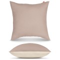 Poszewka bawełniana na poduszkę cappuccino - piaskowy beż 40x40