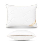 Poduszka bawełniana PREMIUM SATEEN 50x70 cm, antyalergiczna, pikowana