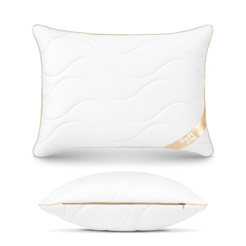 Poduszka bawełniana PREMIUM SATEEN 50x70 cm, antyalergiczna, pikowana