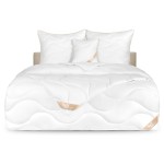 Kołdra bawełniana PREMIUM SATEEN całoroczna 200x220 cm + 2 poduszki 70x80 cm