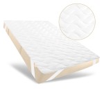 Nakładka na materac  bawełniana PREMIUM SATEEN 160x200 cm, antyalergiczna, pikowana