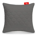 OUTLET Poduszka 40x40 cm szara, antyalergiczna, pikowana, gruba z zamkiem