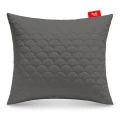 OUTLET Poduszka 60x70 cm szara, antyalergiczna, pikowana, gruba z zamkiem