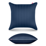 Poszewka adamaszkowa 40x40 cm granatowa - 100% bawełna premium