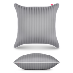 Poszewka adamaszkowa 40x40 cm szara - 100% bawełna premium