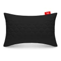 OUTLET Poduszka 40x60 cm czarna, antyalergiczna, pikowana, gruba z zamkiem 