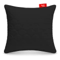 OUTLET Poduszka 45x45 cm czarna, antyalergiczna, pikowana, gruba z zamkiem 