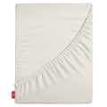 OUTLET Prześcieradło z gumką 120x200 cm, grube, 100% bawełna, ecru