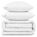 OUTLET Pościel bawełniana biała 200x220 + 2x 70x80