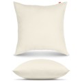 OUTLET Poszewka bawełniana na poduszkę ecru 40x40 