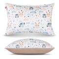 OUTLET Poszewka na poduszkę dziecięca bawełniana 40x60 - beżowa łączka