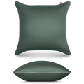 OUTLET Poszewka satynowa 40x40 cm butelkowa zieleń - 100% bawełna premium