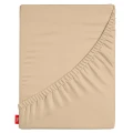 OUTLET Prześcieradło z gumką 200x200 cm grube 100% bawełna cappuccino