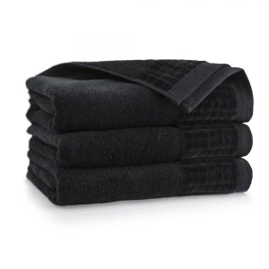 OUTLET Ręcznik bawełniany ELEGANT PLUSH 70x140 czarny