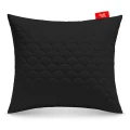 OUTLET Poduszka 60x70 cm czarna, antyalergiczna, pikowana, gruba z zamkiem