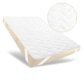 OUTLET Nakładka na materac  bawełniana PREMIUM SATEEN 160x200 cm, antyalergiczna, pikowana