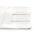 OUTLET Ręcznik bawełniany DREAM PLUSH 70x140 z szarym wykończeniem