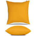 Poszewka bawełniana na poduszkę musztardowa 40x40