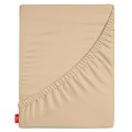 Prześcieradło z gumką 120x200 cm grube 100% bawełna cappuccino 
